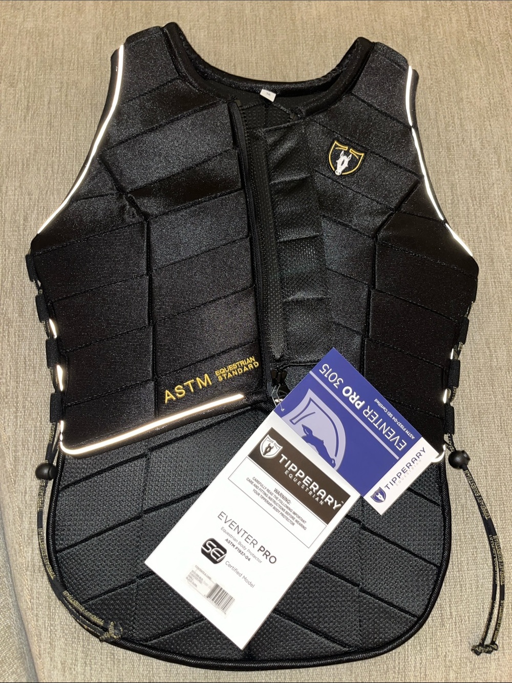 Tipperary Eventer Pro 3015 Black Protective Riding Vest